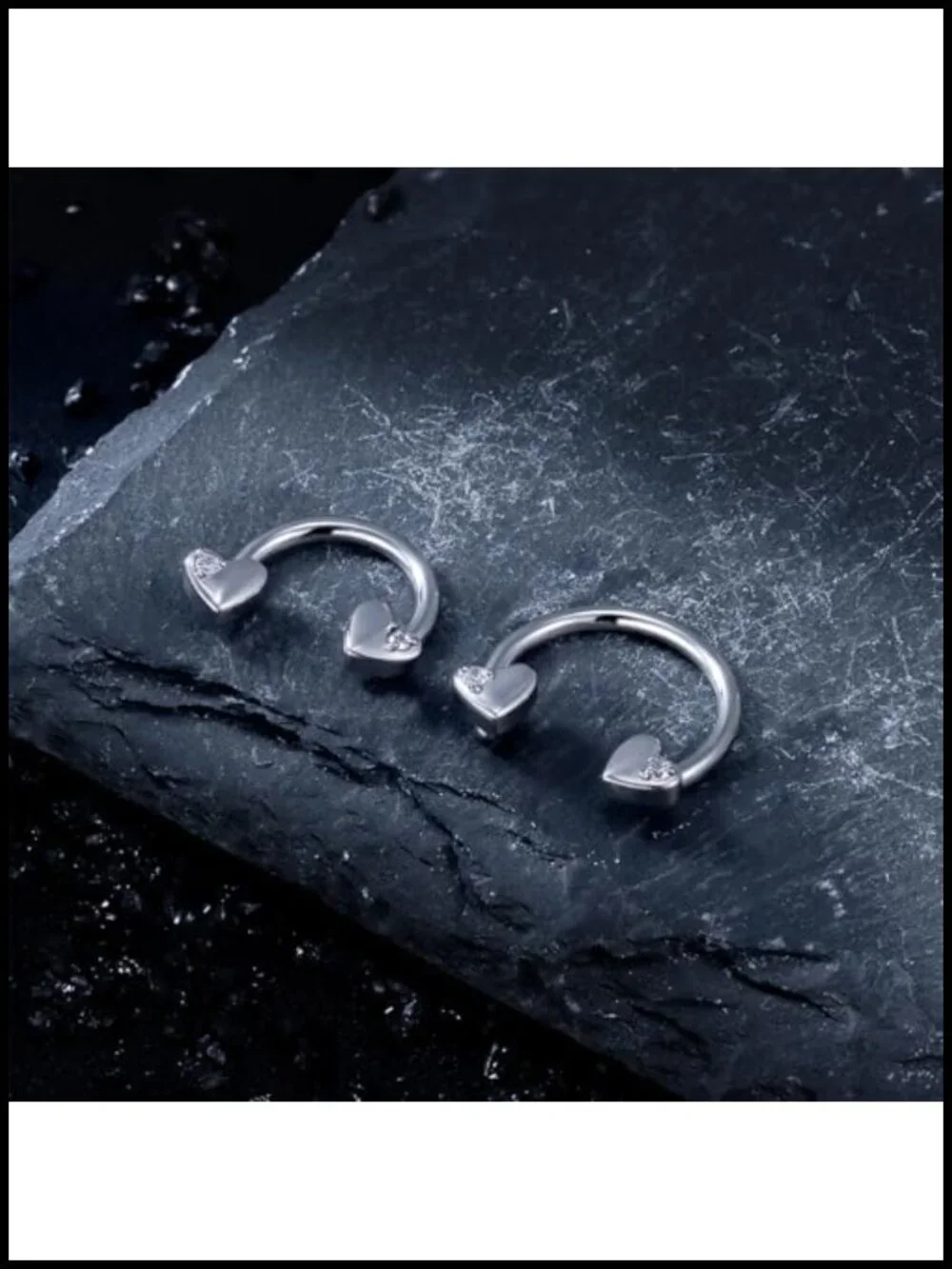 16G F136 Titanium Internal Thread Horseshoe Septum Ring Circular Barbell Body